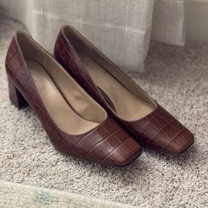 NEW! Naturalizer Karina Pumps - Brown Croc 8.5